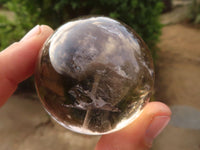 Polished  Beautiful Smokey Quartz Crystal Balls  x 6 From Madagascar