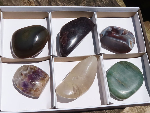 Polished Mixed Selection Of Free Forms  x 6 From Southern Africa - TopRock