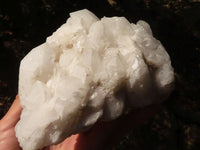 Natural Floater Candle Quartz Clusters  x 2 From Madagascar