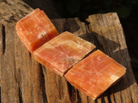 Natural New Sunset Orange Calcite Specimens  x 12 From Spitzkoppe, Namibia - Toprock Gemstones and Minerals 