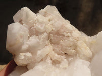 Natural Floater Candle Quartz Clusters  x 2 From Madagascar