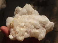 Natural Floater Candle Quartz Clusters  x 2 From Madagascar