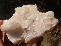 Natural Floater Candle Quartz Clusters  x 2 From Madagascar