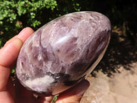 Polished Smokey Flower Dream Amethyst Standing Free Forms  x 3 From Madagascar - TopRock