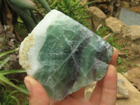 Polished Semi Translucent Watermelon Fluorite Slices  x 6 From Uis, Namibia - TopRock