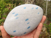 Polished Blue Spotted Spinel Quartz Free Forms  x 2 From Madagascar - Toprock Gemstones and Minerals 