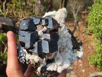 Natural Fluorescent Hyalite Opal Specimen With Schorl  x 1 From Erongo, Namibia