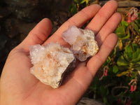 Natural White & Lilac Cactus Flower Spirit Quartz Specimens x 35 From Boekenhouthoek, South Africa