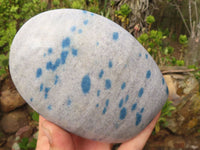 Polished Blue Spotted Spinel Quartz Free Forms  x 2 From Madagascar - Toprock Gemstones and Minerals 