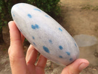 Polished Blue Spotted Spinel Quartz Free Forms  x 2 From Madagascar - Toprock Gemstones and Minerals 