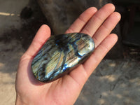 Polished Labradorite Standing Free Forms  x 6 From Tulear, Madagascar