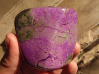 Polished Purple Stichtite & Serpentine Free Forms x 6 From Barberton, South Africa