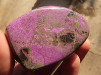 Polished Purple Stichtite & Serpentine Free Forms x 6 From Barberton, South Africa