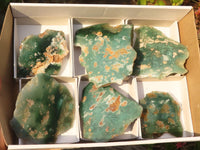 Polished  One Side Polished Emerald Mtorolite Plates  x 6 From Zimbabwe