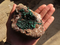 Natural Rare Ball Malachite On Drusy Quartz & Dolomite Specimens  x 2 From Kambove, Congo