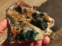 Natural Rare Ball Malachite On Drusy Quartz & Dolomite Specimens  x 2 From Kambove, Congo