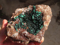 Natural Rare Ball Malachite On Drusy Quartz & Dolomite Specimens  x 2 From Kambove, Congo