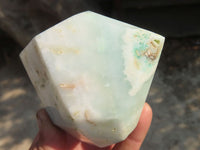 Polished Blue Smithsonite Aragonite Points x 2 From Congo