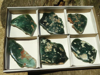 Polished Emerald Mtorolite / Chrome Chrysoprase Plates  x 6 From Mutorashanga, Zimbabwe - TopRock