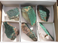 Natural Crystalline Malachite Specimens  x 6 From Tenke Fungurume, Congo - TopRock