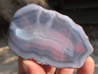 Polished River Agate Nodules  x 6 From Sashe River, Zimbabwe