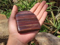 Polished Banded Tiger Iron Stone Standing Free Forms  x 4 From Northern Cape, South Africa - TopRock