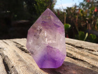 Polished Small Window Amethyst Points x 12 From Ankazobe, Madagascar