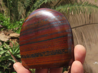 Polished Banded Tiger Iron Stone Standing Free Forms  x 4 From Northern Cape, South Africa - TopRock