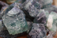 Natural Selected Cobbed Small Watermelon Fluorite Pieces - sold per 2 Kg - From Uis, Namibia - TopRock