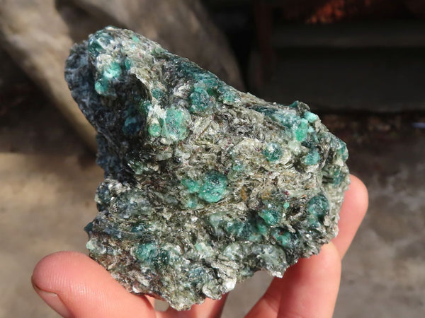 Natural Rare Emerald Mica In Matrix Cobbed Specimens x 6 From Mutoko, Zimbabwe