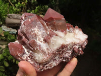 Natural Red Hematoid Phantom Quartz Clusters  x 2 From Karoi, Zimbabwe - TopRock