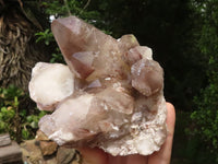 Natural Red Hematoid Phantom Quartz Clusters  x 2 From Karoi, Zimbabwe - TopRock