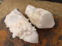 Natural Pineapple Candle Quartz Crystals x 12 From Madagascar - TopRock