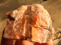 Natural New Sunset Orange Calcite Specimens  x 4 From Spitzkop, Namibia