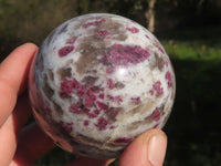 Polished Pink Rubellite Tourmaline Spheres x 2 From Ambatondrazaka, Madagascar - TopRock