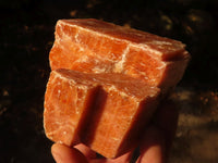 Natural New Sunset Orange Calcite Specimens  x 4 From Spitzkop, Namibia