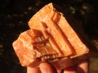 Natural New Sunset Orange Calcite Specimens  x 4 From Spitzkop, Namibia