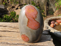 Polished Polychrome Jasper Standing Free Forms  x 3 From Madagascar