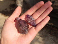 Natural Skeletal Smokey Amethyst Crystals  x 24 From Chiredzi, Zimbabwe