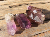 Natural Skeletal Smokey Amethyst Crystals  x 24 From Chiredzi, Zimbabwe