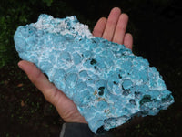 Natural Blue Chrysocolla On Silky Malachite Matrix Specimen x 1 From Kulukuluku, Congo - Toprock Gemstones and Minerals 