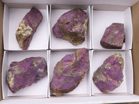 Natural Selected Purpurite Cobbed Specimens  x 6 From Namibia - TopRock