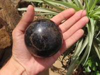 Polished Rare Iolite / Water Sapphire Spheres  x 3 From Madagascar - TopRock