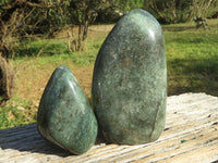 Polished Green Fuchsite Quartz Standing Free Forms  x 7 From Andakatani, Madagascar - TopRock