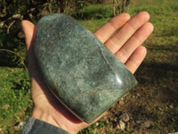 Polished Green Fuchsite Quartz Standing Free Forms  x 7 From Andakatani, Madagascar - TopRock