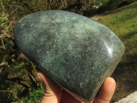 Polished Green Fuchsite Quartz Standing Free Forms  x 7 From Andakatani, Madagascar - TopRock