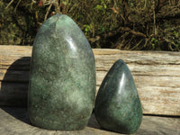 Polished Green Fuchsite Quartz Standing Free Forms  x 7 From Andakatani, Madagascar - TopRock