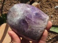 Polished Flower Amethyst Standing Free Forms  x 4 From Madagascar - TopRock