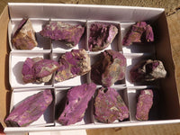 Natural Metallic Purpurite Cobbed Specimens  x 12 From Erongo, Namibia - Toprock Gemstones and Minerals 