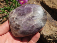 Polished Flower Amethyst Standing Free Forms  x 4 From Madagascar - TopRock